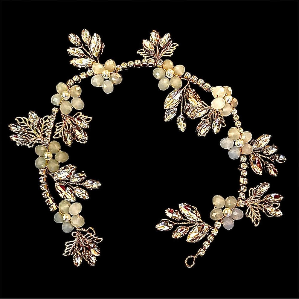 Crystal Pearl Hair Vine